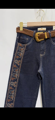 Jeans Maison Onado- H8031 med bälte