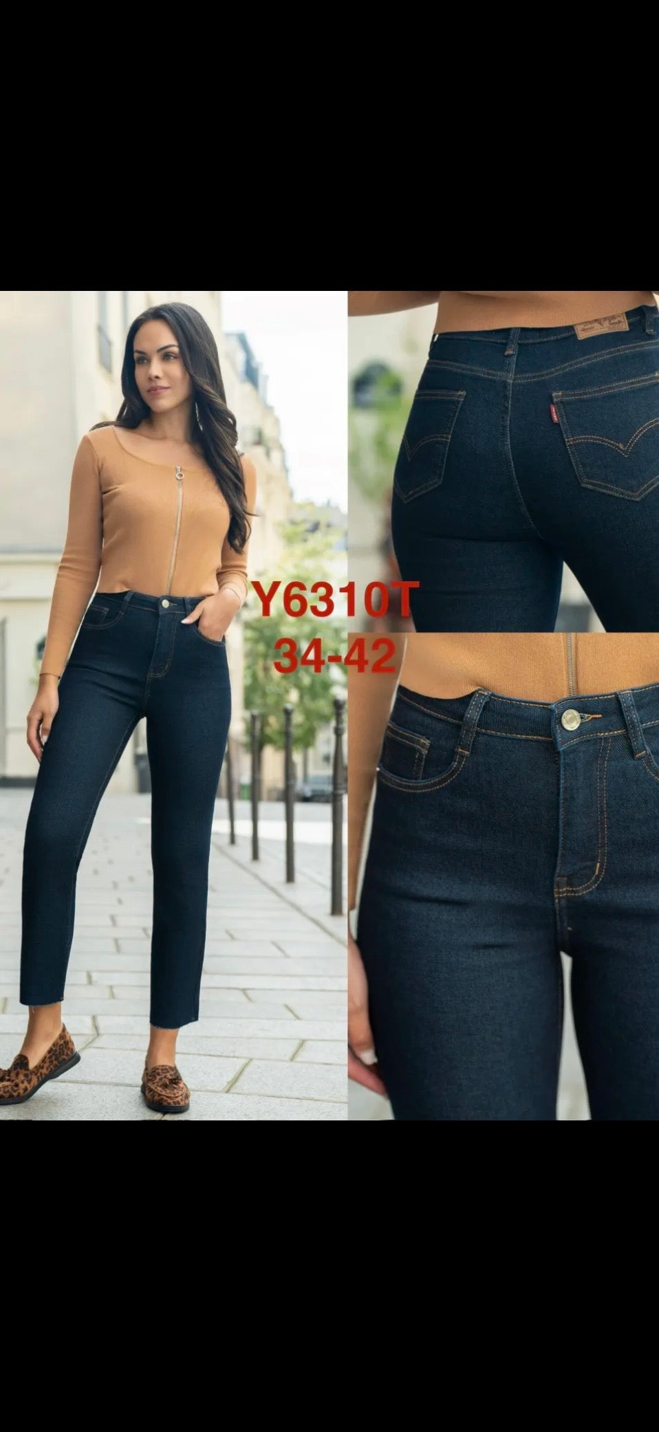 Jeans Folyrose- Y6310T Brut