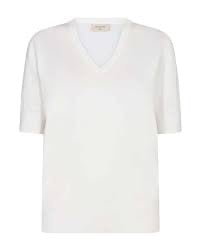 Stickat T-Shirt FREEQUENT FQKatie- 201948 Off-White