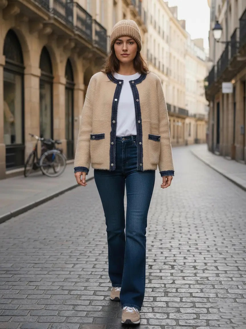 Kofta med jeans detaljer- Jomana