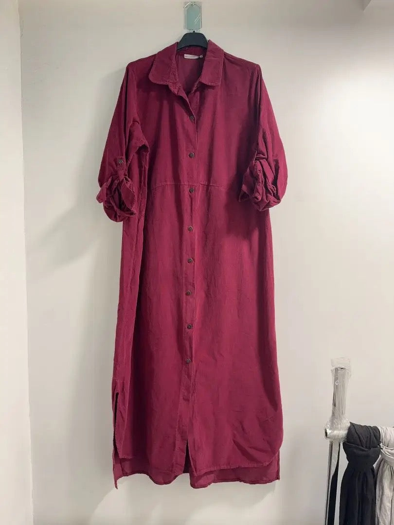 Manchester Skjortklänning- Meolina Bordeaux