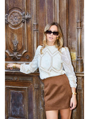 Blus Elli White- Katinca