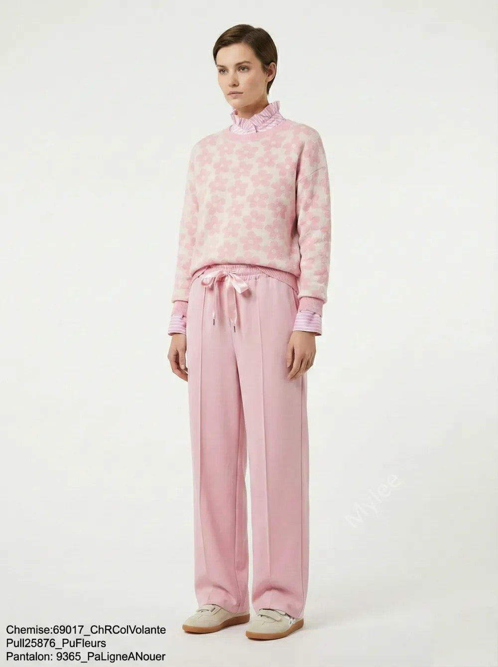 Jerseybyxa med knyt- Pacha Rosa