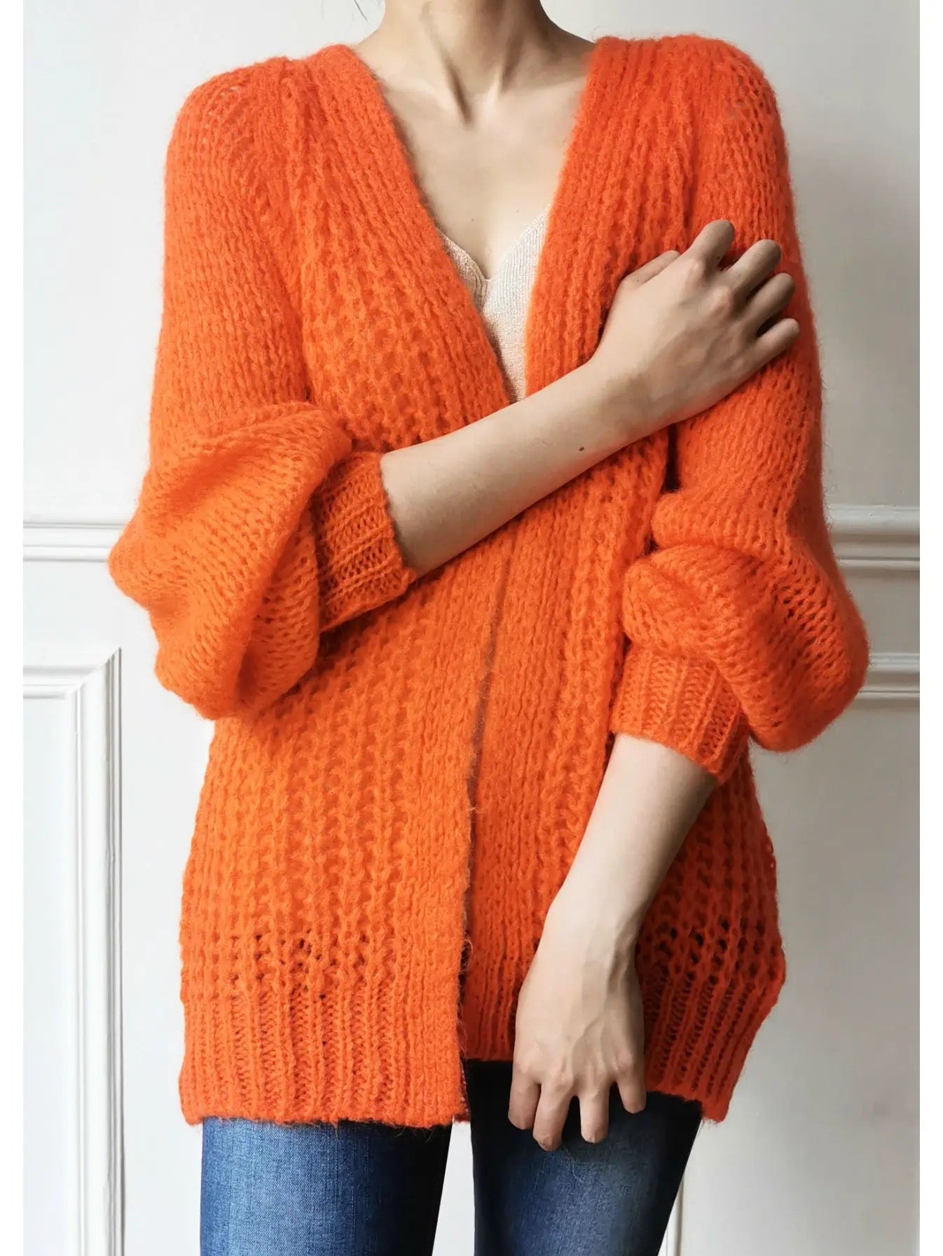 Kofta Mohair- Marlene Orange