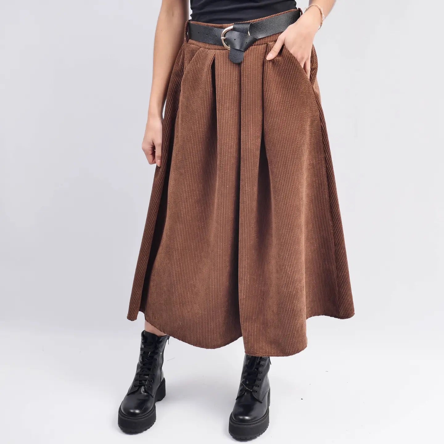 Kjol CW Corduroy- Cindy Brun