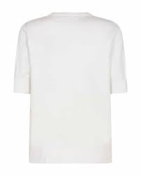 Stickat T-Shirt FREEQUENT FQKatie- 201948 Off-White