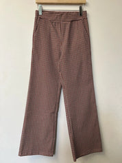 Rutig vid byxa- Rosa