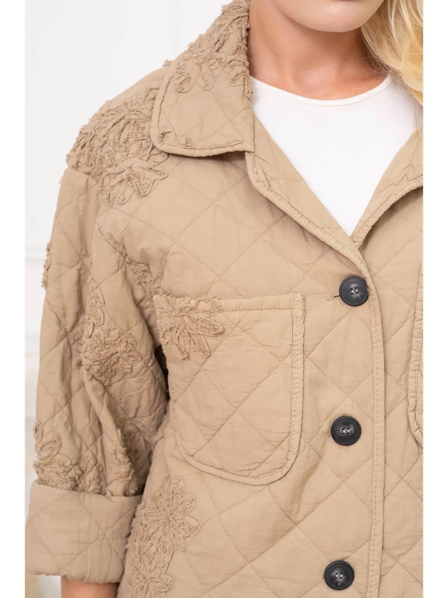 Quiltad Jacka- Majken Beige