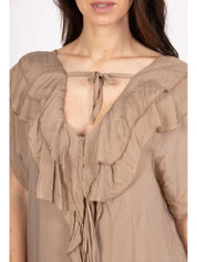 Silkeklänning Shyloh- Edwina Beige