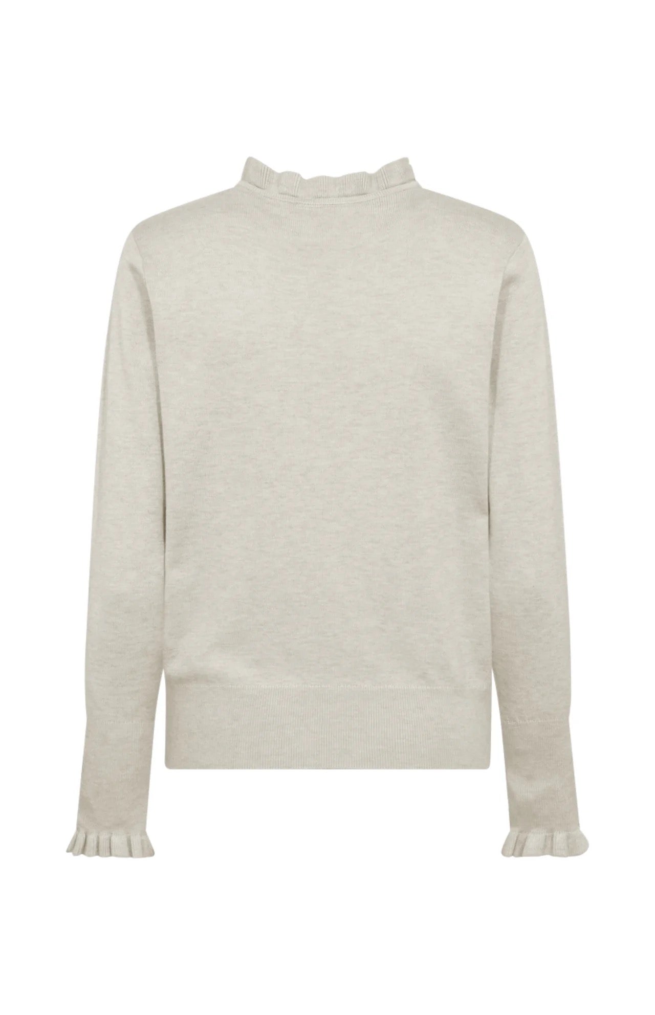 Finstickad Tröja FREEQUENT FQKatie- 205095 Moonbeam Melange