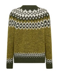 Lovikatröja FREEQUENT FQNovala- 206810 Golden Lime/ Kombu Green