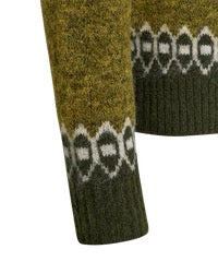 Lovikatröja FREEQUENT FQNovala- 206810 Golden Lime/ Kombu Green