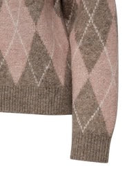 Tröja FREEQUENT FQGrsargyle- 207137 Desert Taupe/ Pale