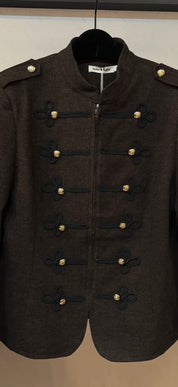 Officer Kavaj med guldknappar- Ofelia Brun
