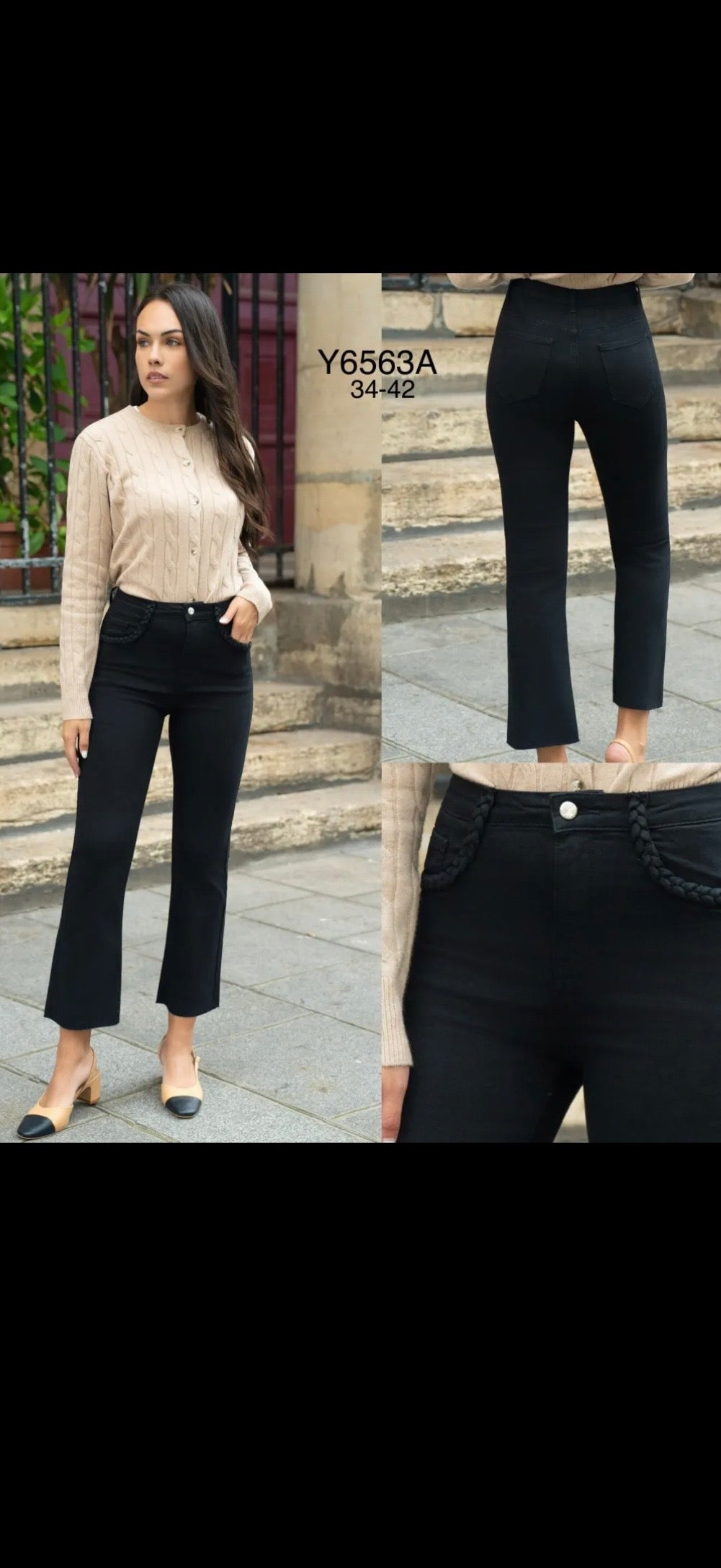 Jeans Folyrose- Y6563A Black