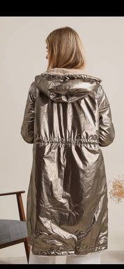 Vattenavvisande Parkas vändbar- Verona Beige
