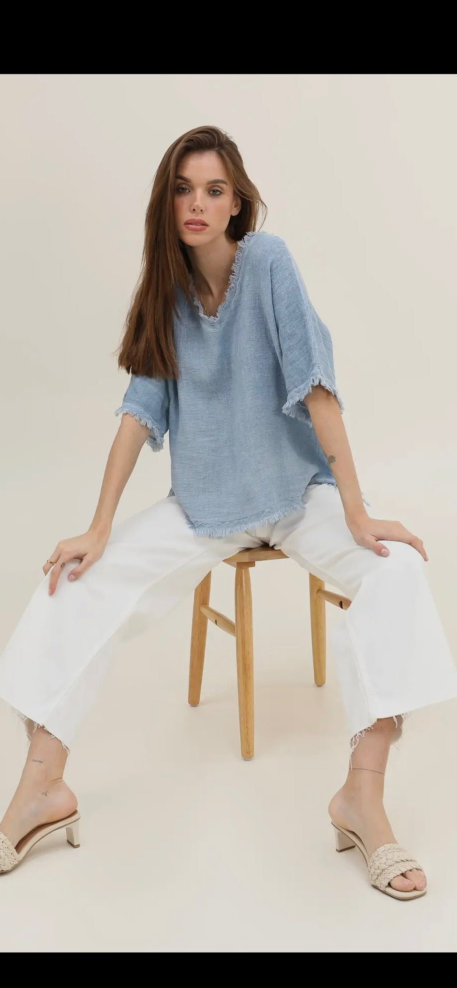 Topp 50% Bomull 50% Linne- Lorena Mullvad