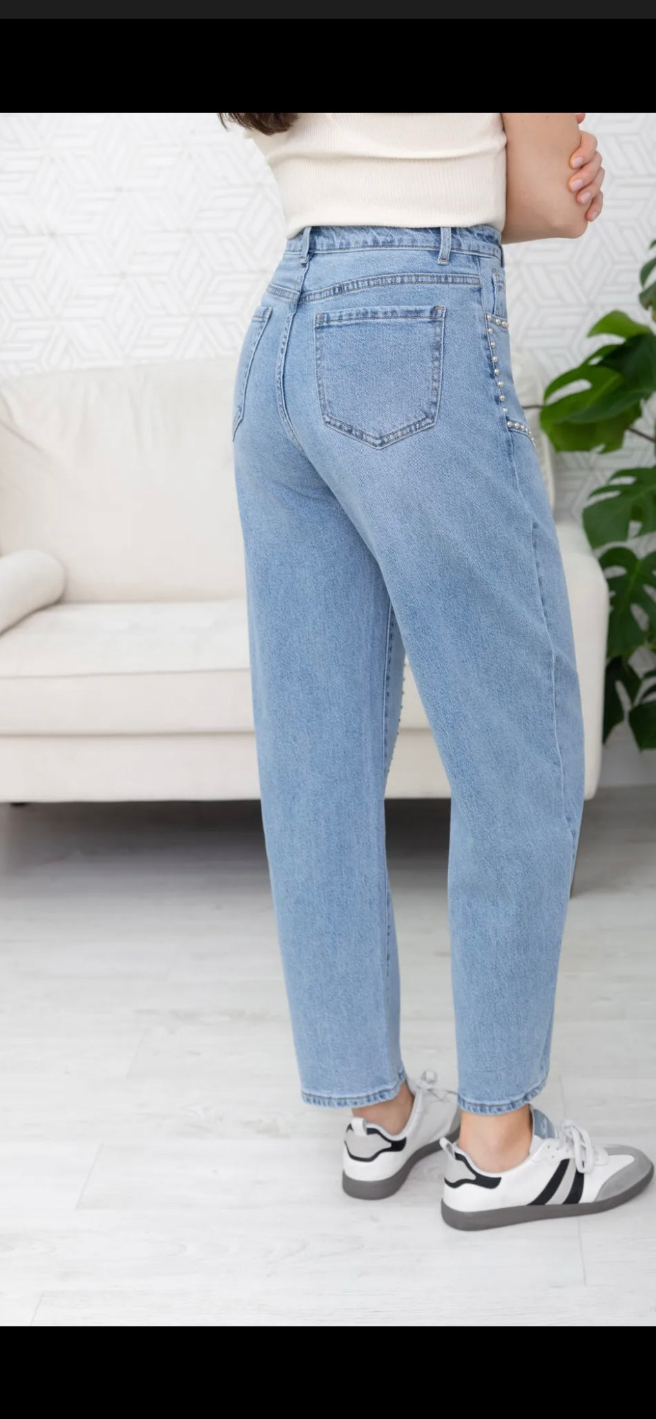 Jeans Folyrose Pärlor- 5533