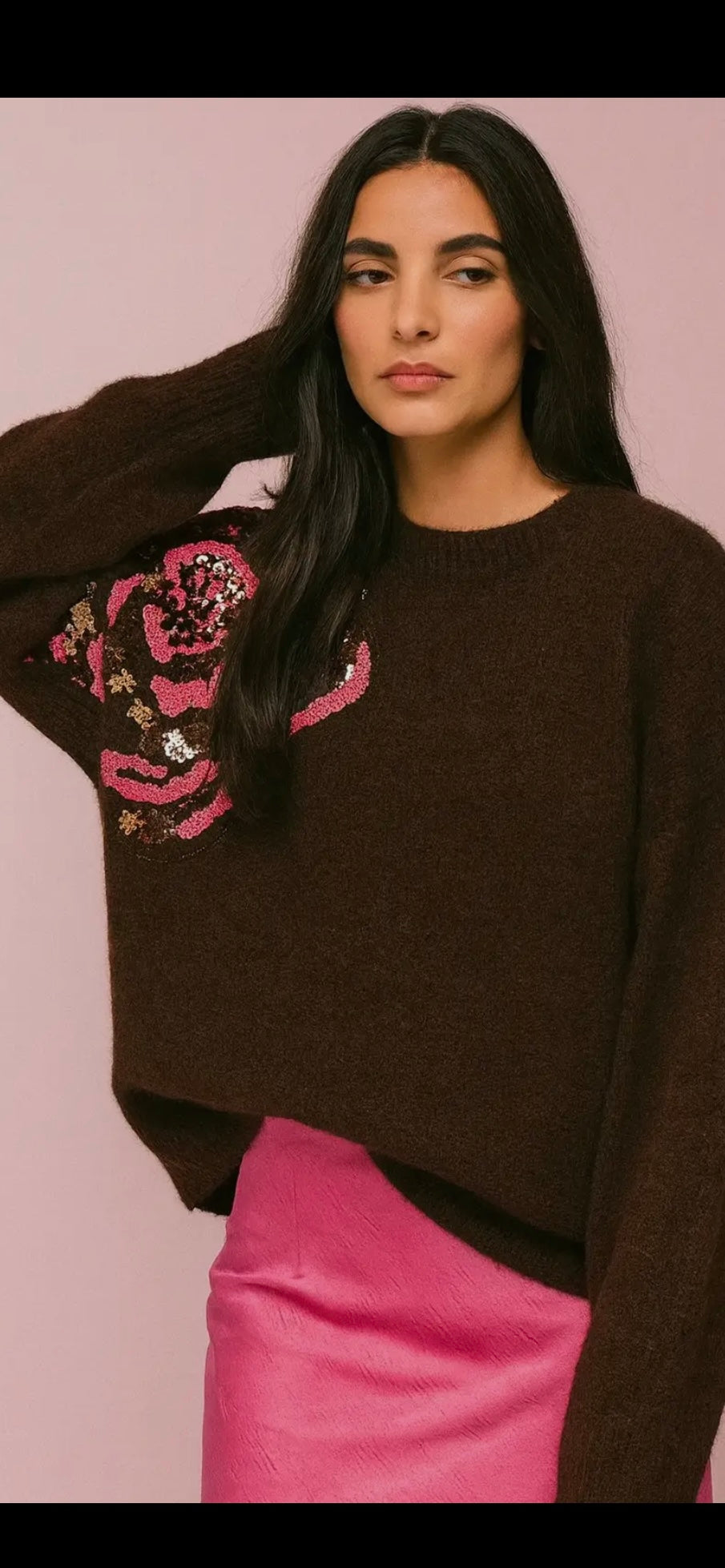 Tjock stickad tröja- Felicia Brun