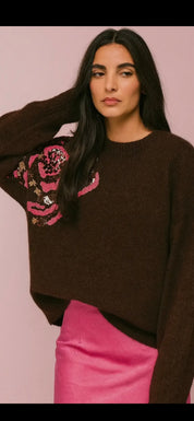 Tjock stickad tröja- Felicia Brun