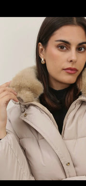Dunjacka Lång- Dunafka Beige