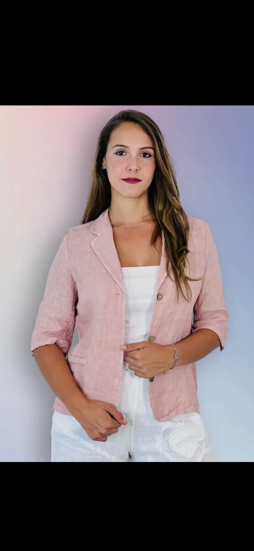 Kort Linnekavaj 100% Linne- Mimmi Beige