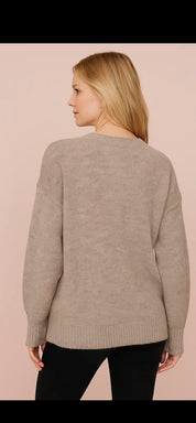 Tjock sticka tröja- Felicia Beige