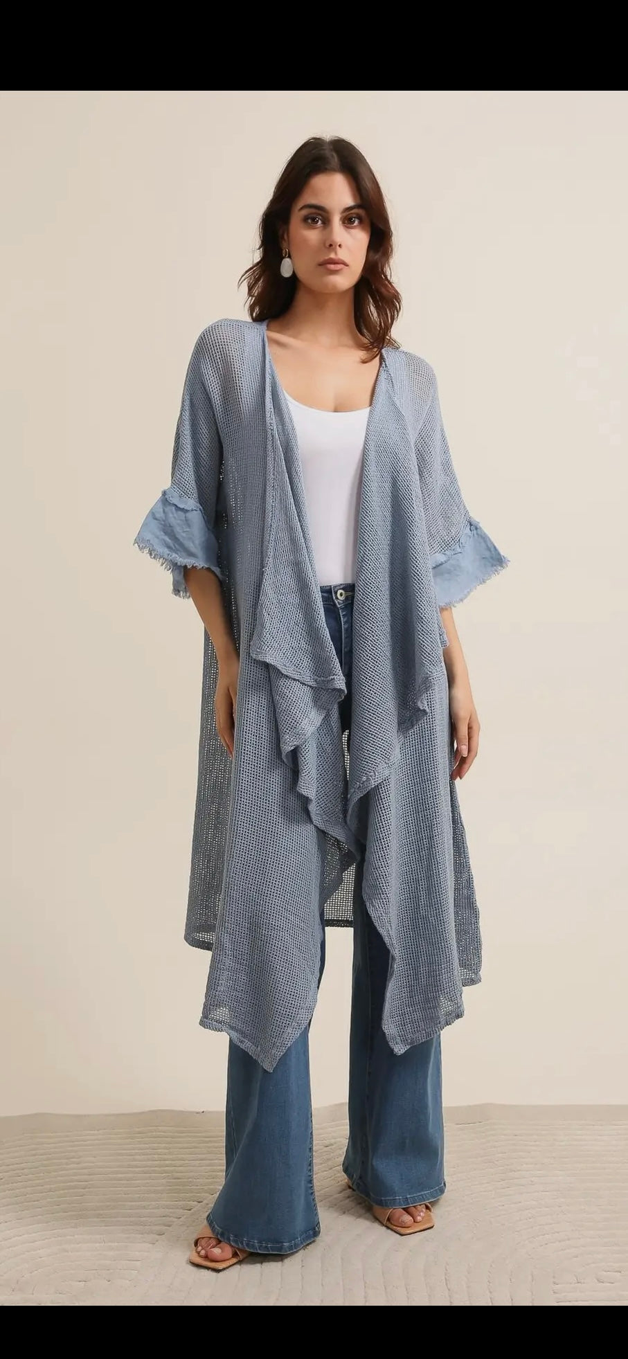 Kaftan 100% Bomull- Letika Beige