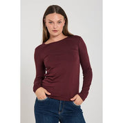 Långärmad T-Shirt FREEQUENT FQLiana- 205298 Bordeaux