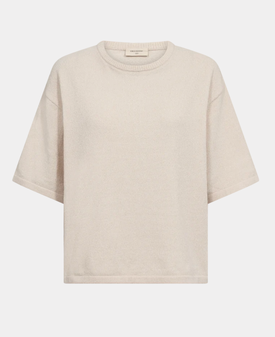 Mjuk Tröja FREEQUENT- FQTempo Pullover 211511 Moonbeam/ Beige