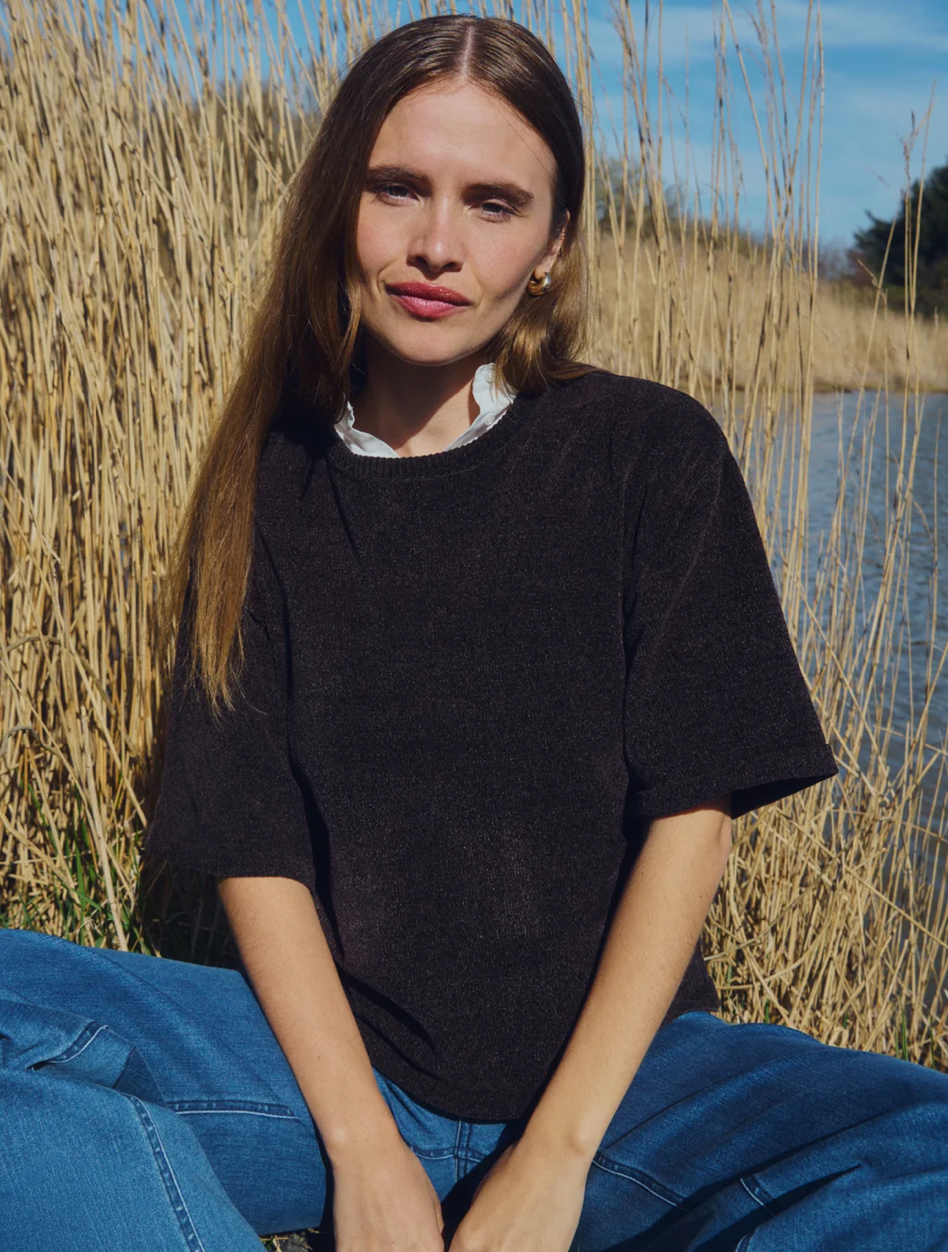 Mjuk Tröja FREEQUENT- FQTempo Pullover 211511 Mole/ Mörkbrun