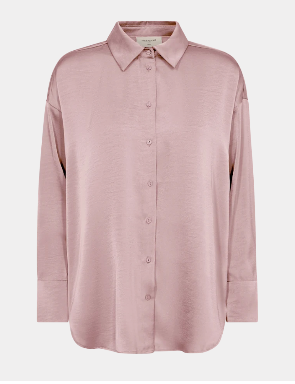 Glansig Blus FREEQUENT- FQNira 204492 Pale Mauve/ Gammelrosa