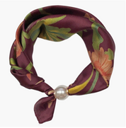 OBS. lev 11/9 .Scarves med magnetpärla- CLOE 1035 Bordeaux
