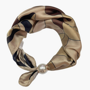 OBS. lev 11/9 .Scarves med magnetpärla- CLOE 1037 Beige