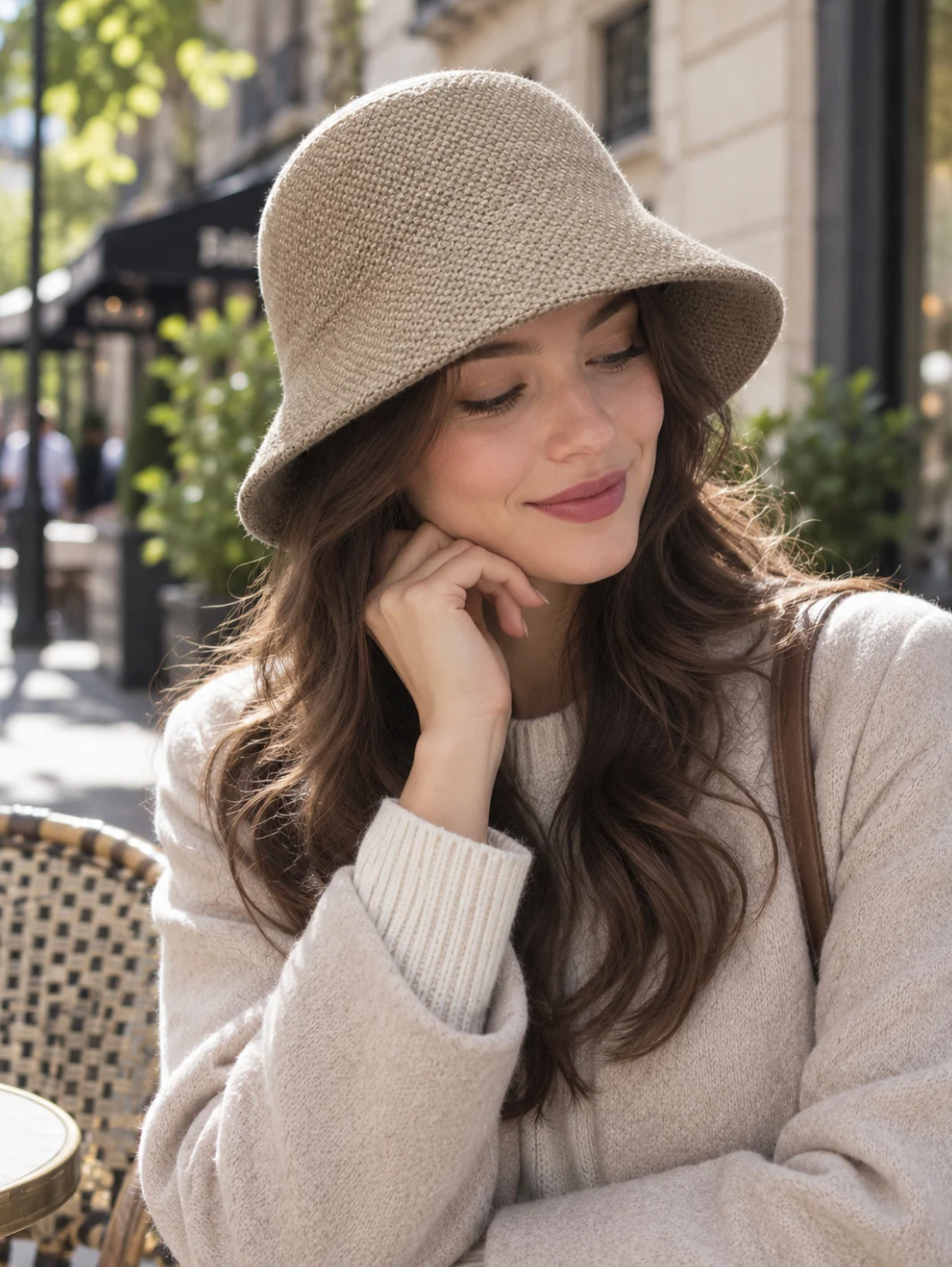 Värmande Bucket Hatt- Ylva Taupe