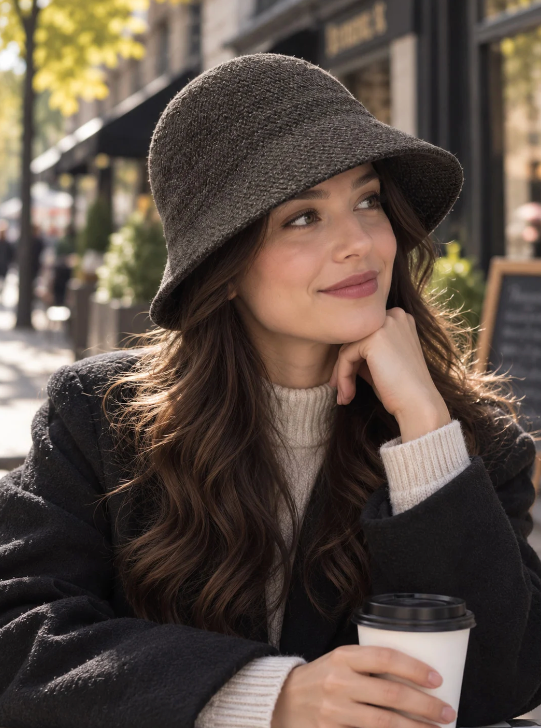 Värmande Bucket Hatt- Ylva Brun