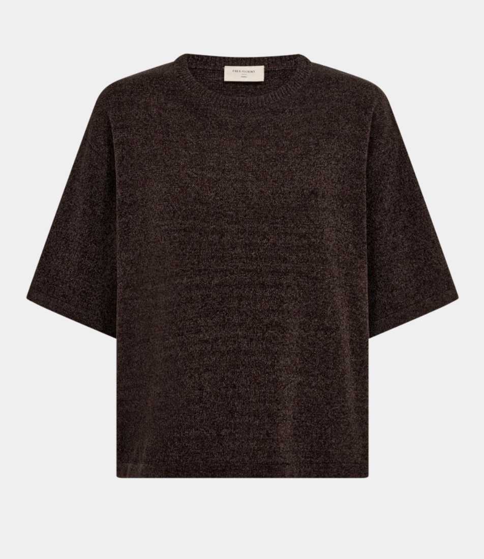 Mjuk Tröja FREEQUENT- FQTempo Pullover 211511 Mole/ Mörkbrun