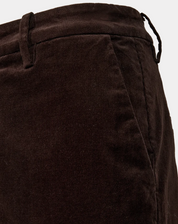 Byxa finspårig manchester FREEQUENT- FQOlana Pants 211709 Mole/Mörkbrun