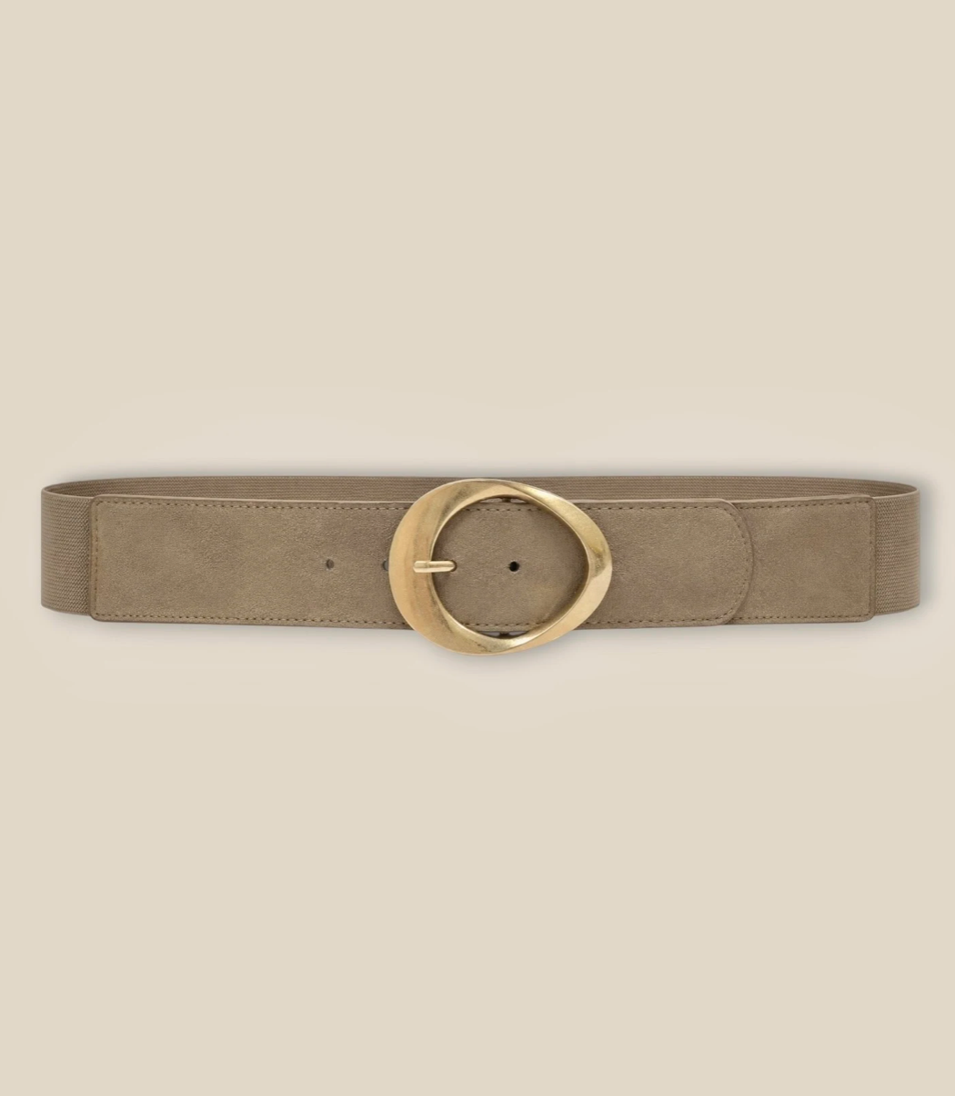 Elastiskt Brett Bälte- Beata Beige