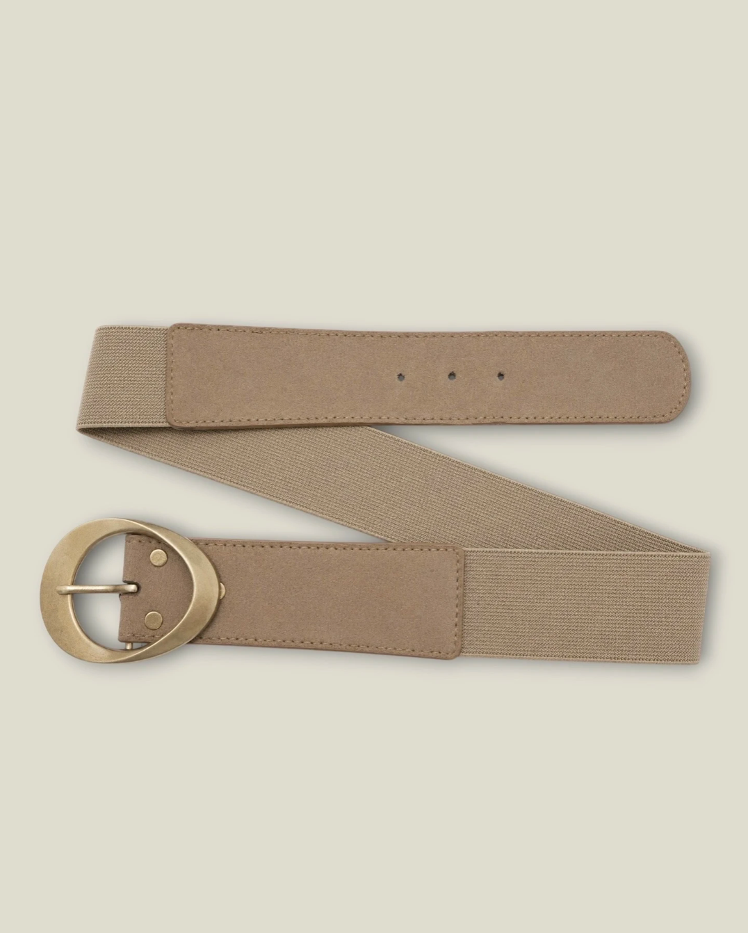 Elastiskt Brett Bälte- Beata Beige