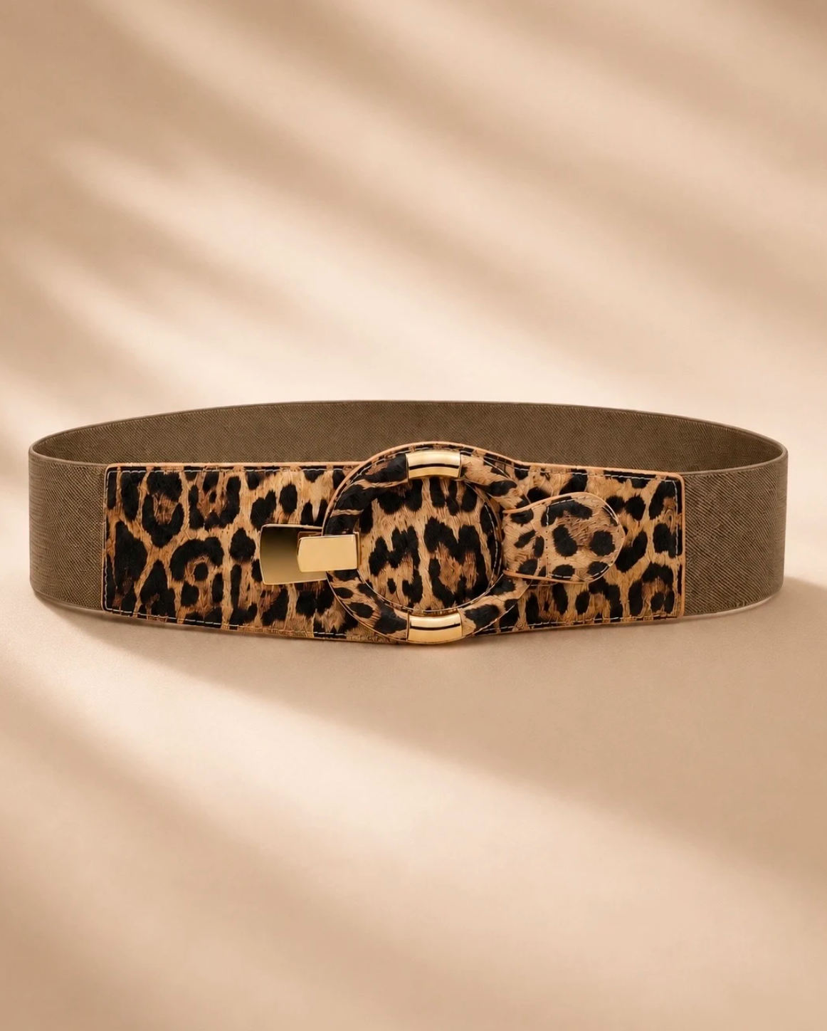 Elastisk Bälte- Leopard