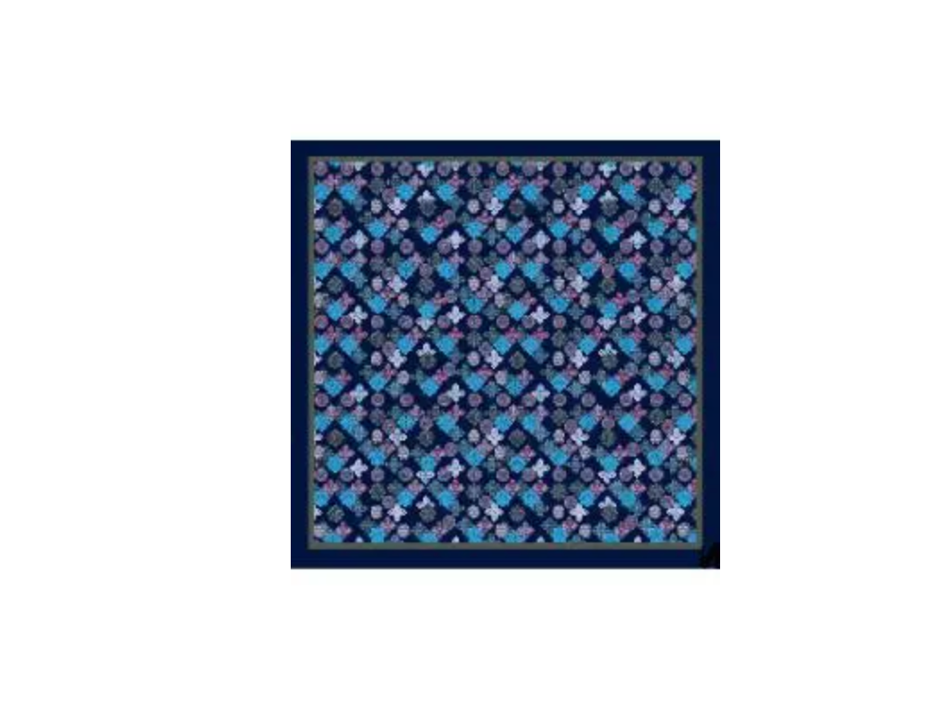 OBS. lev 11/9 .Scarves med magnetpärla- CLOE 1034 Marinblå