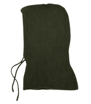 Stickad Balaclava/ Huva med knyt- Harriet Khakigrön