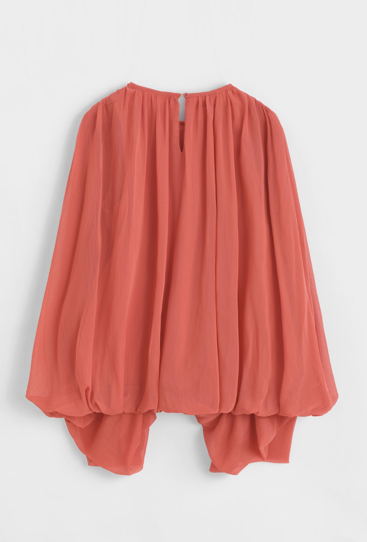 Plisserad Oversize Blus- Pink Rostrosa