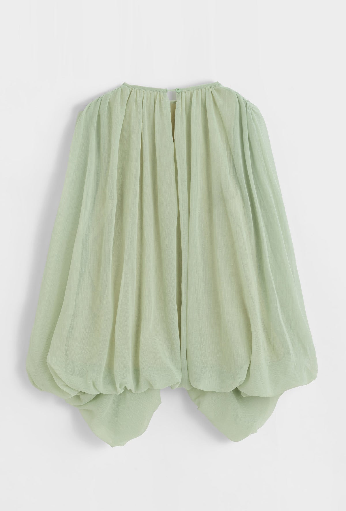 Plisserad Oversize Blus- Pink Mintgrön
