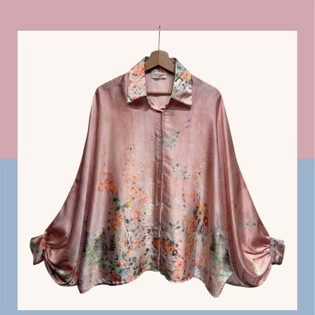 Blommiga Oversize Blus- Denise Rosa