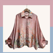 Blommiga Oversize Blus- Denise Rosa