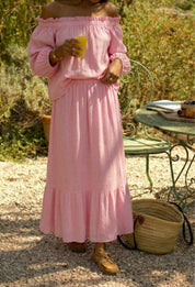 Set med kjol & singoalla topp- Sing Rosa