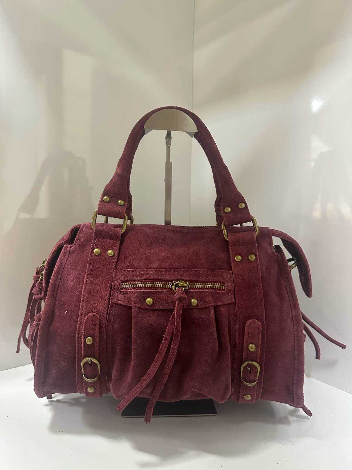 Mockaväska- SELINA Bordeaux