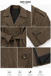 Trench Coat Suede- Trissi Brun